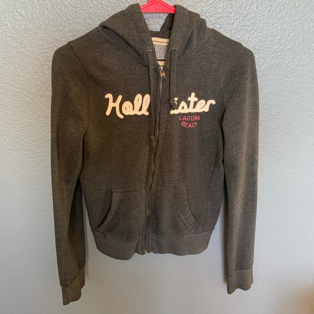 Grey zip up jacket